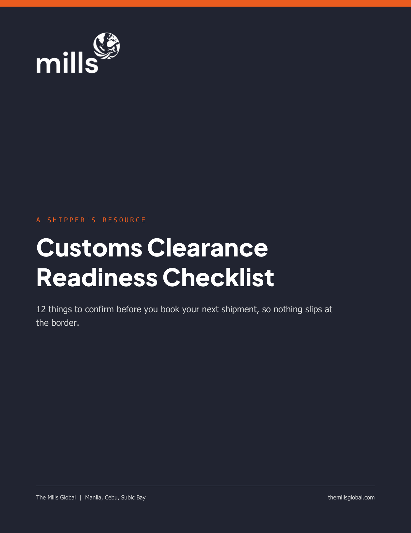 Cover of Customs Clearance Readiness Checklist