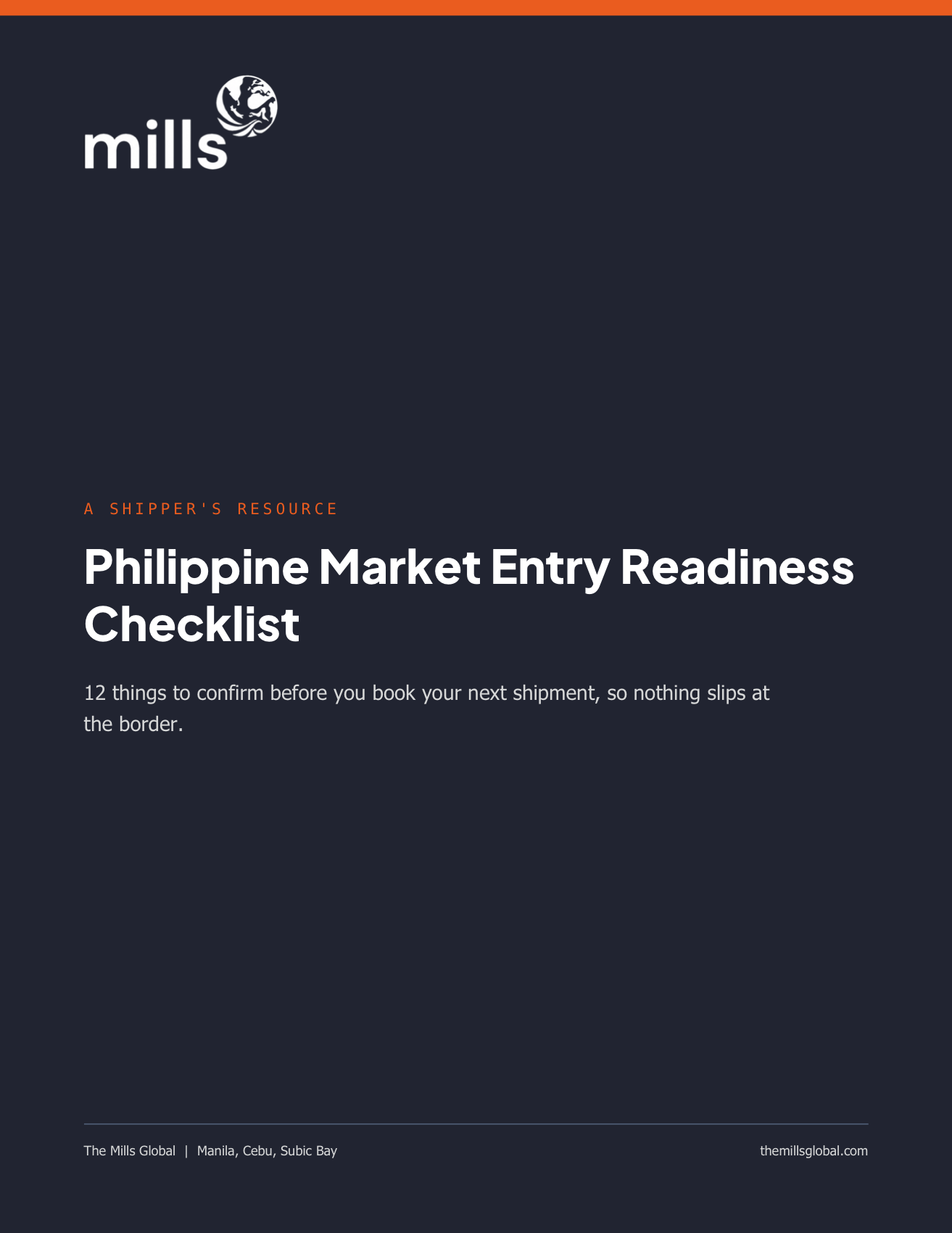 Cover of Philippine Market Entry Readiness Checklist