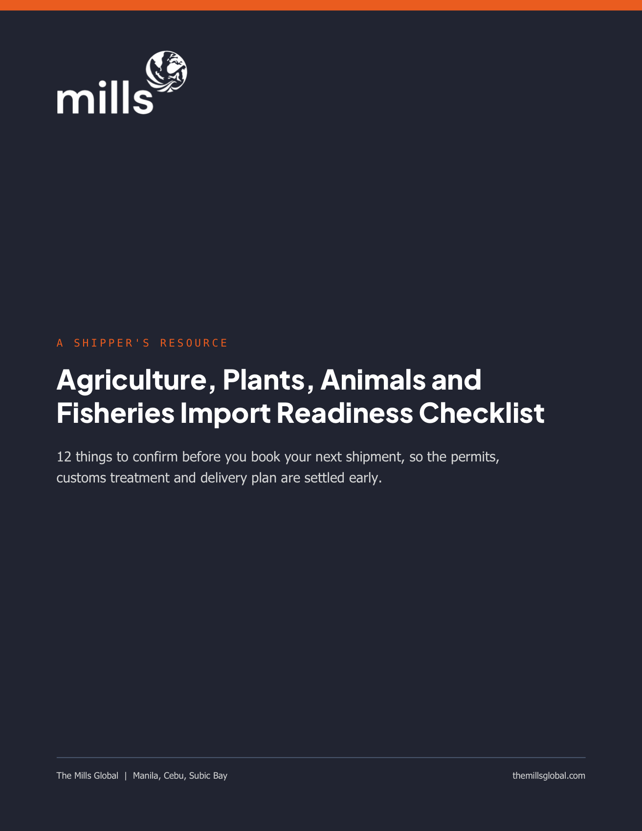 Cover of Agriculture, Plants, Animals and Fisheries Import Readiness Checklist