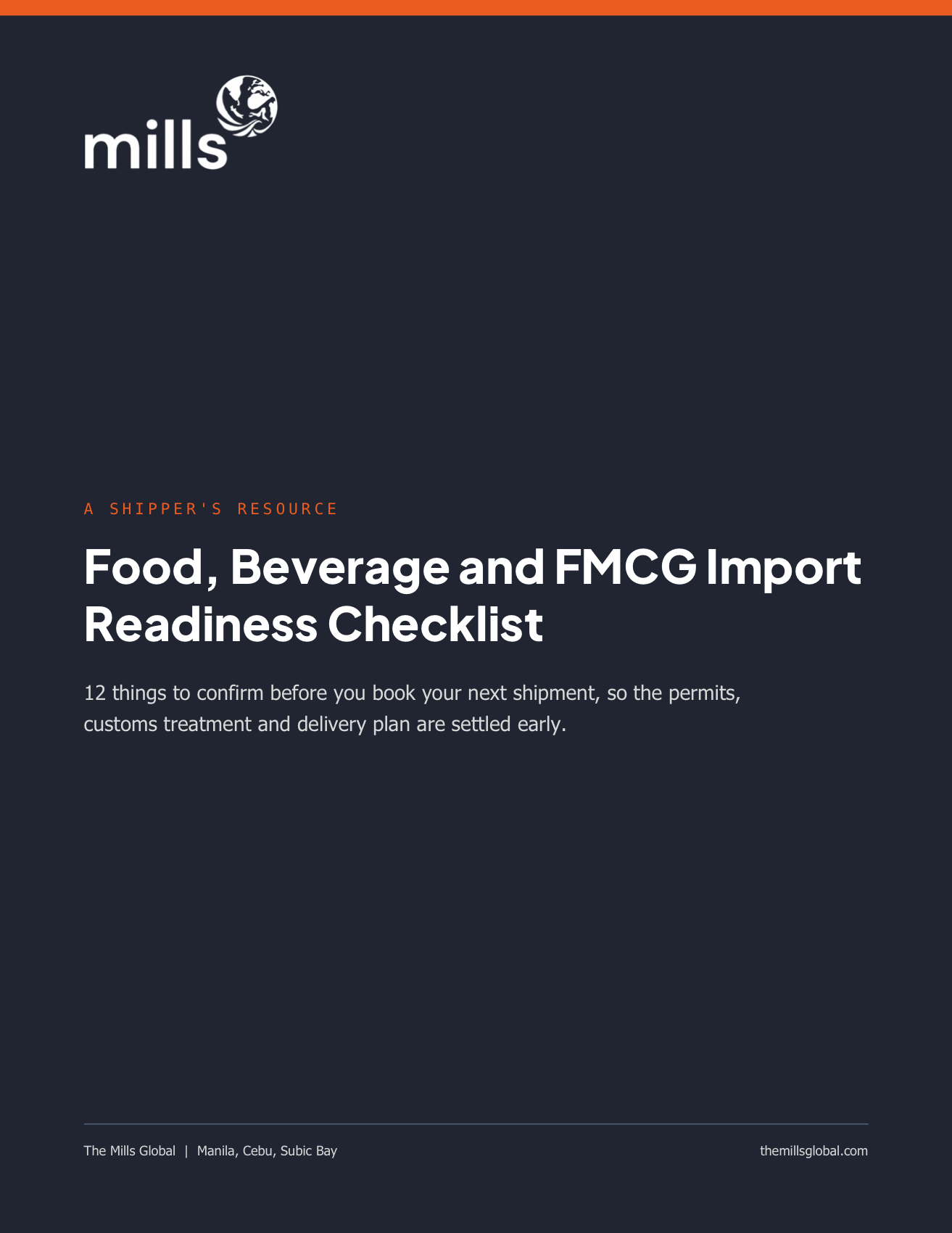 Cover of Food, Beverage and FMCG Import Readiness Checklist