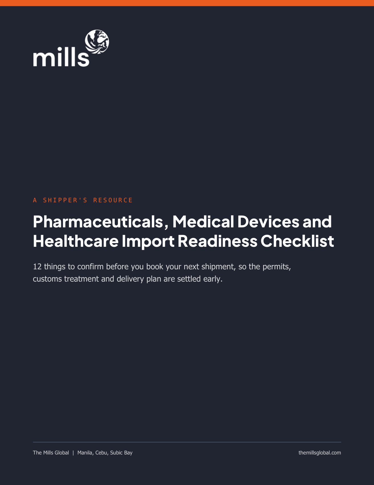 Cover of Pharmaceuticals, Medical Devices and Healthcare Import Readiness Checklist