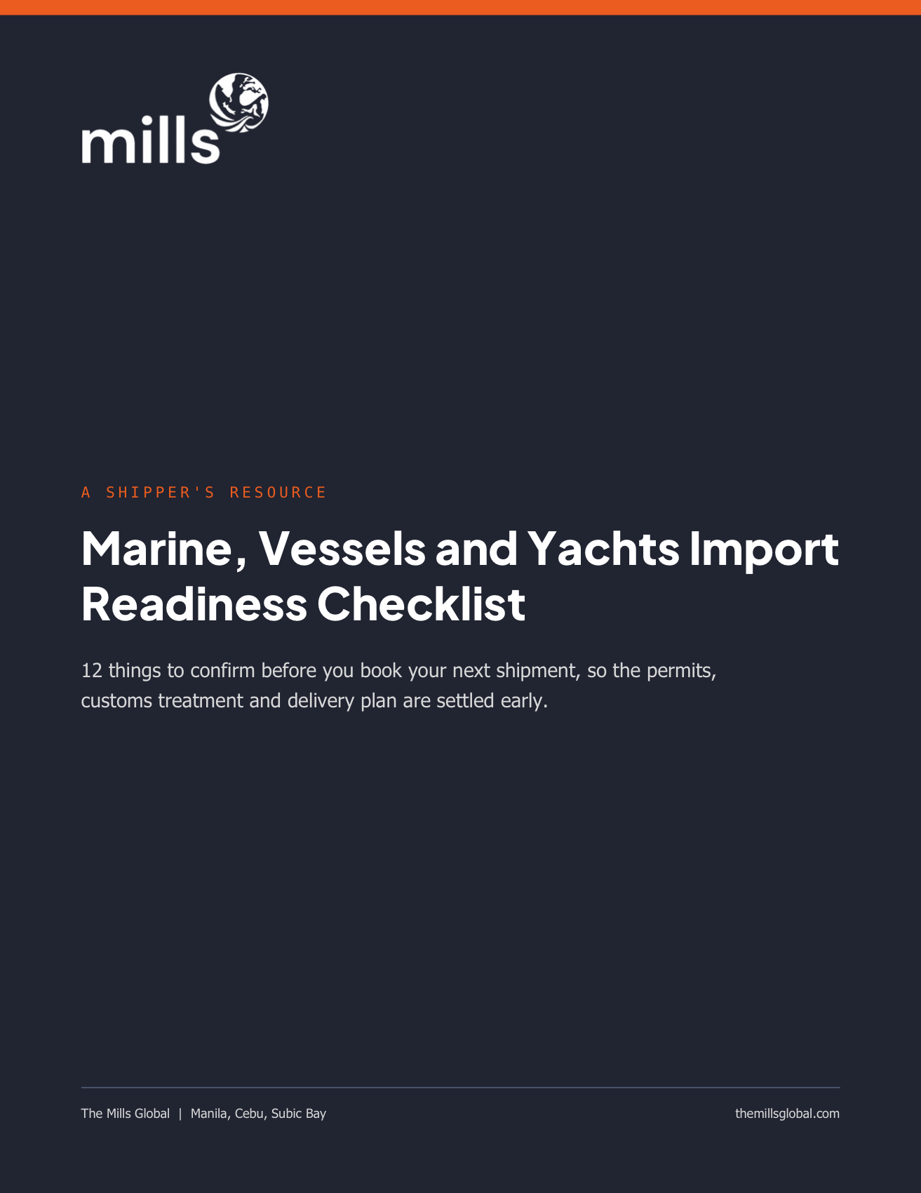 Cover of Marine, Vessels and Yachts Import Readiness Checklist