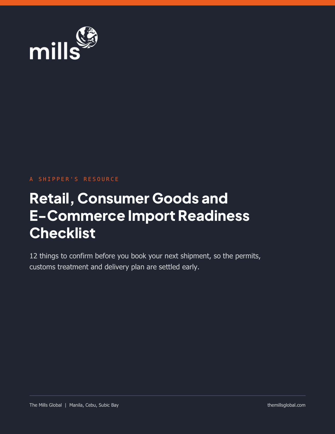 Cover of Retail, Consumer Goods and E-Commerce Import Readiness Checklist