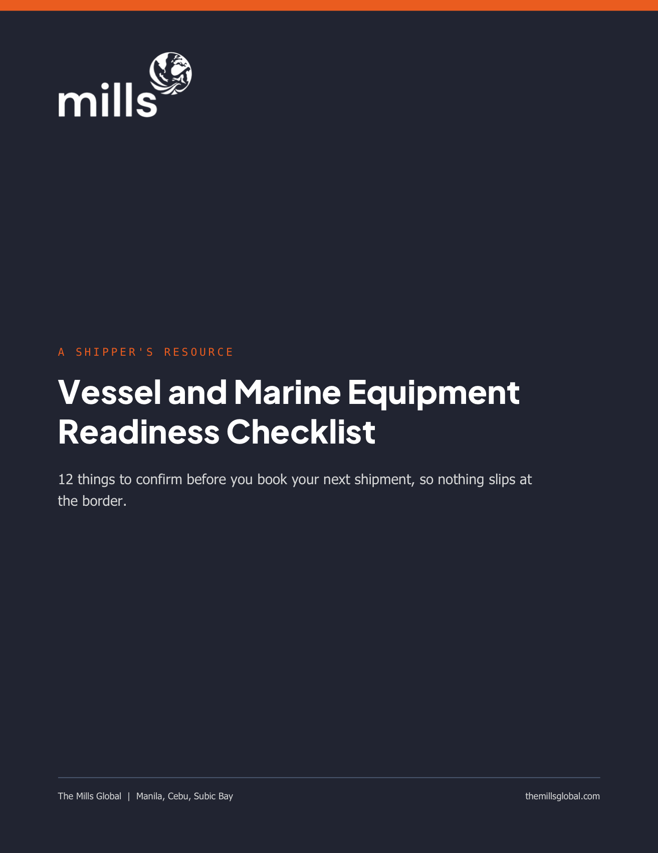 Cover of Vessel and Marine Equipment Readiness Checklist