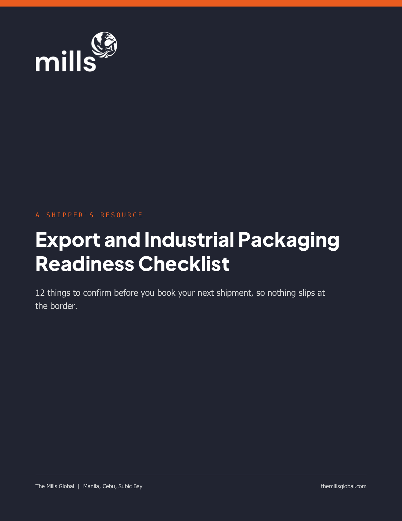 Cover of Export and Industrial Packaging Readiness Checklist