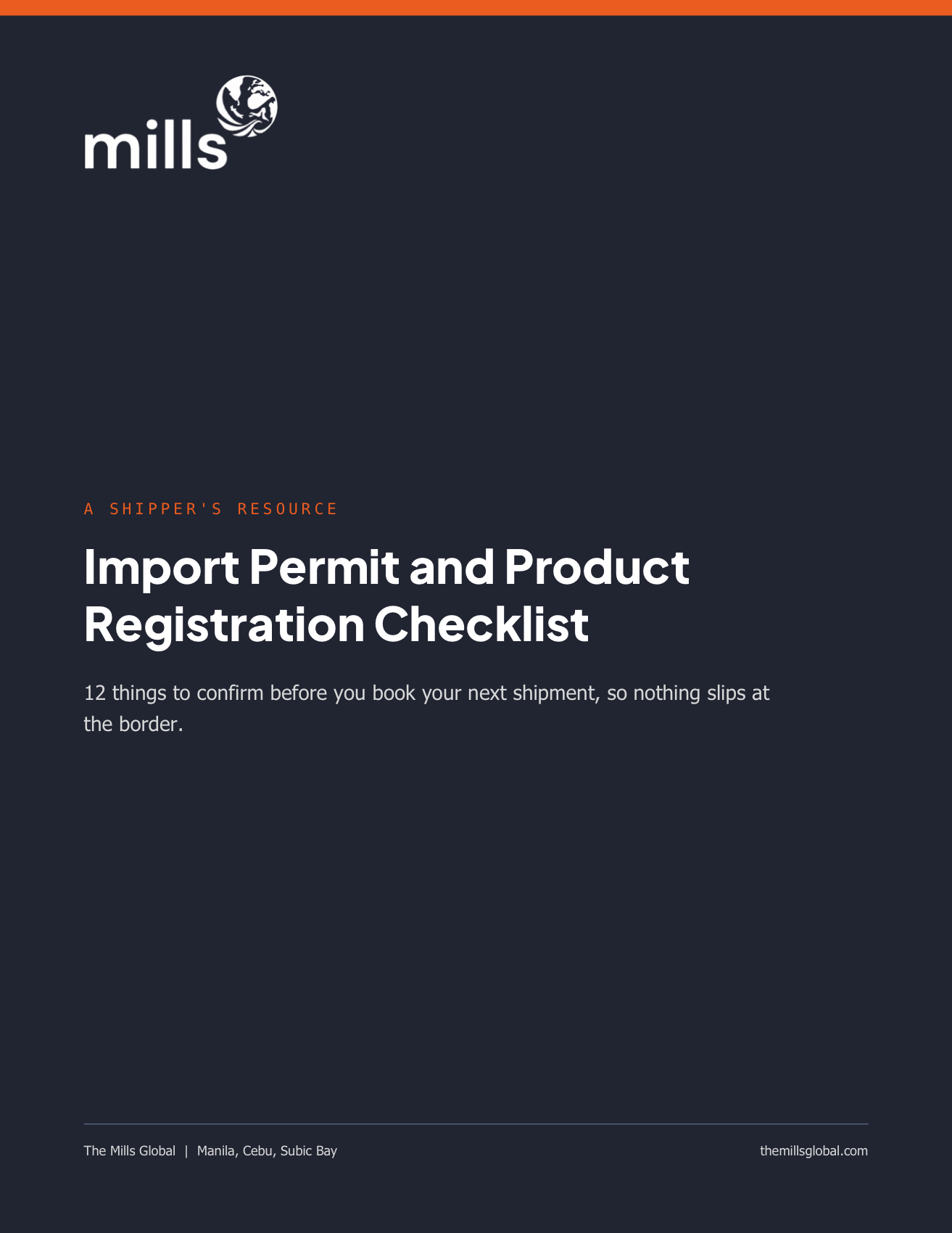 Cover of Import Permit and Product Registration Checklist