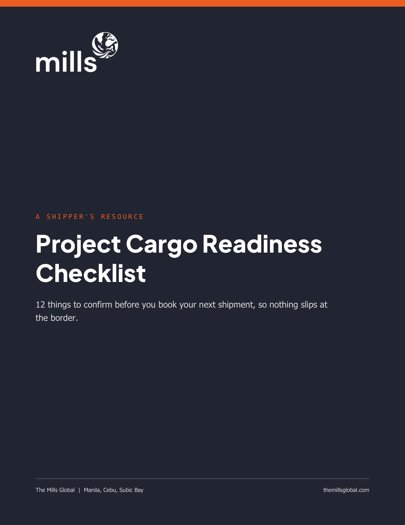 Cover of Project Cargo Readiness Checklist